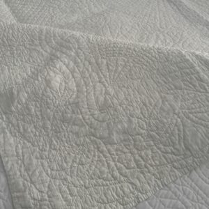 antique bridal whitework wedding quilt