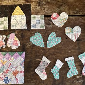 vintage quilt charms