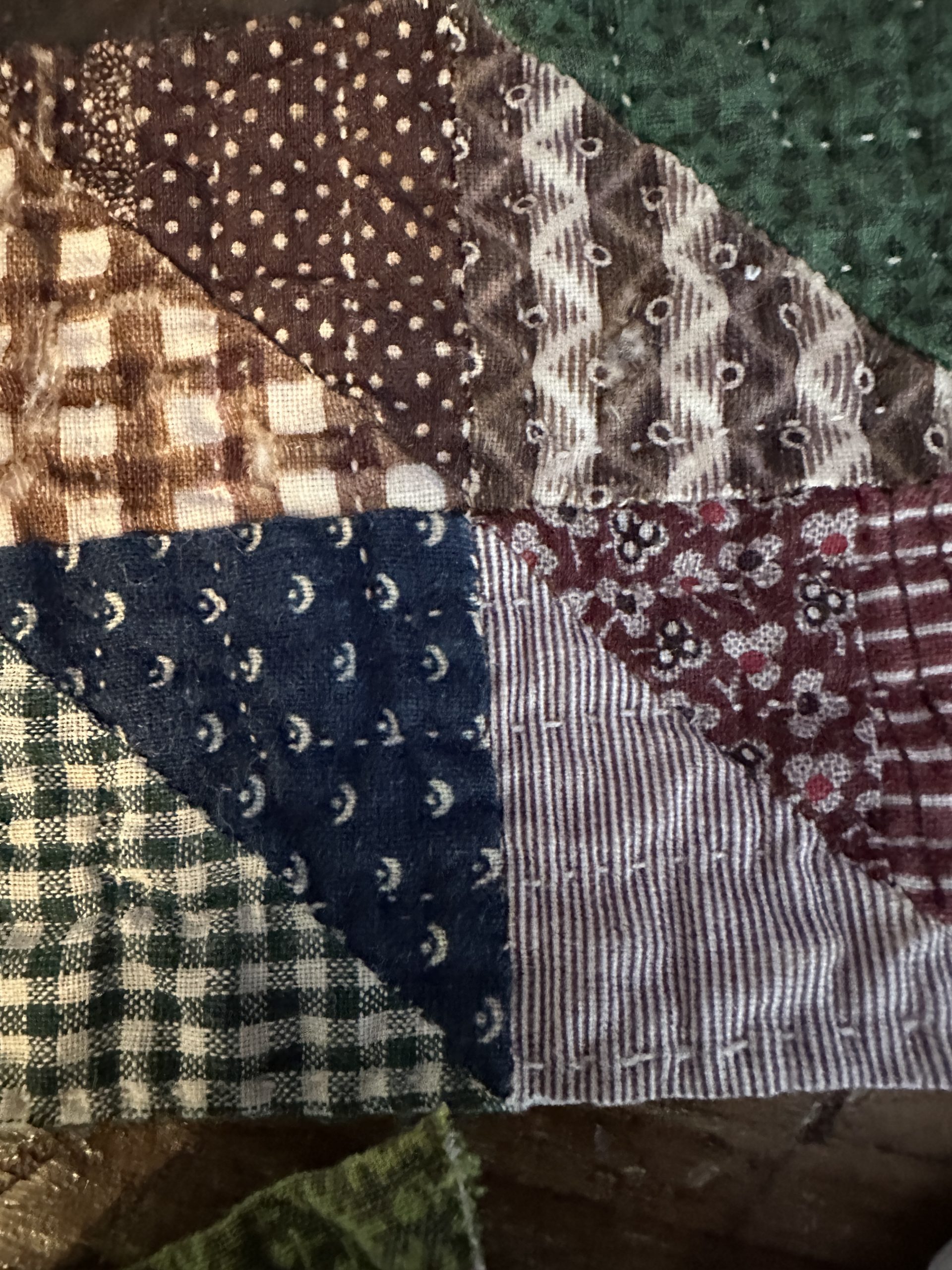 Early Antique Quilt Pillow Charms 1860s Stockings Heart plus 3 Early Antique Quilt Pillow Charms 1860s Stockings Heart plus - Image 3