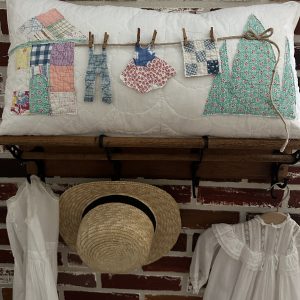 vintage quilt pillow