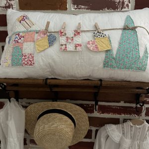 vintage quilt pillow