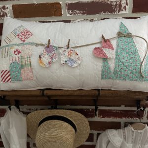 vintage quilt pillow
