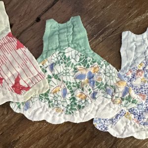 vintage quilt dress charms