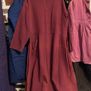 amish red girls dress