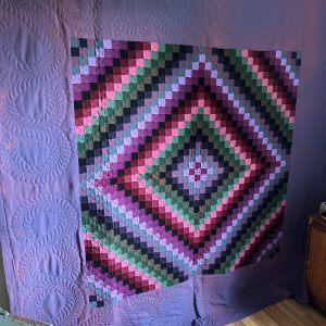 antique amish sunshine shadow quilt
