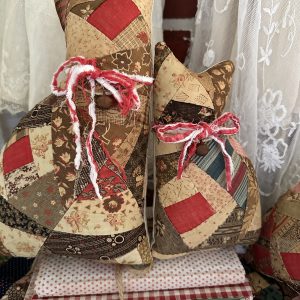 kitty cat quilt pillows