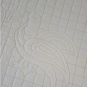 Amish bridal whitework quilt