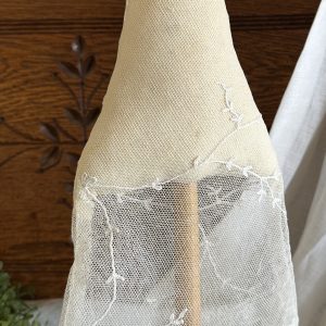 Antique Delicate Needlerun Lace Wooden Bobbin Tree #18
